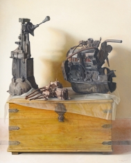 Claudio Bravo, Motores / Engines, 2009, oil on canvas, 63 3/4 x 51 1/8 inches