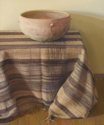 Claudio Bravo, Vasija del Sahara, 1994, oil on canvas, 47 1/4 x 39 1/2 inches
